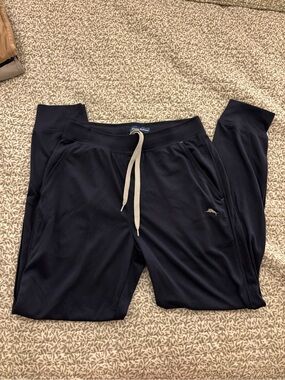 Tommy Bahama Navy Blue Drawstring Jogger Sweatpants